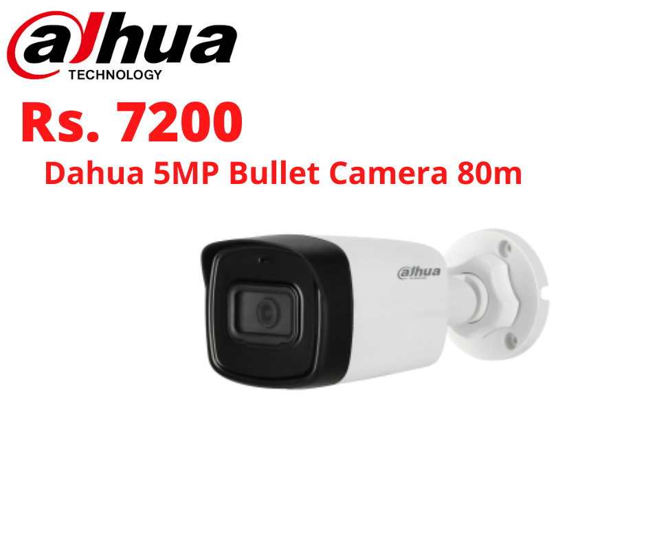 Dahua 5mp Bullet Camera 80m
