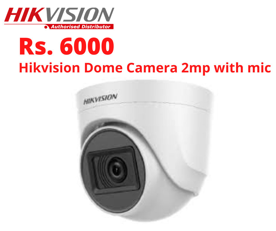 Hikvision Dome Camera 2mp with mic