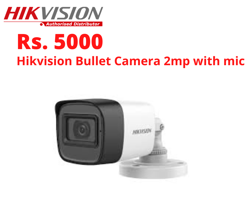 Hikvision Bullet Camera 2mp with mic